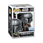 Funko Pop! Star Wars The Mandalorian with Grogu #772 Vinyl Figure Box View