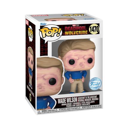 Funko Pop! Marvel Wade Wilson Assistant to the Assistant Regional Manager #1400 Vinyl Figure Box View