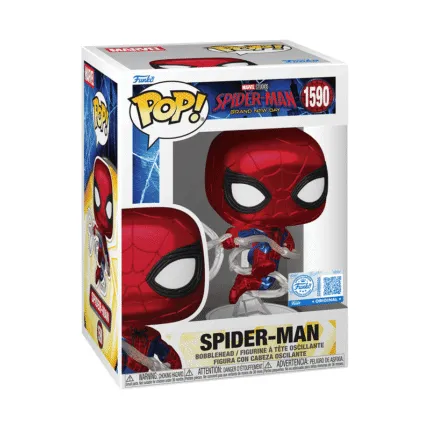 Funko Pop! Marvel Spider-Man (Brand New Day) Metallic #1590 vinyl bobble-head box