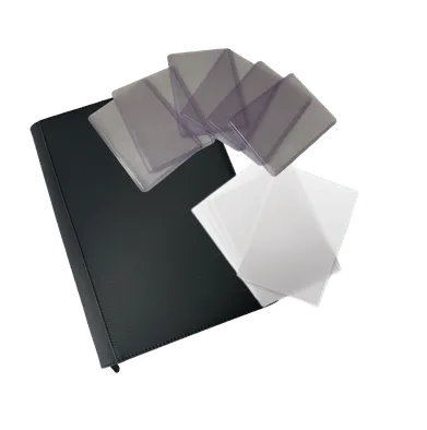 Trading card binders, sleeves, top loaders and storage accessories.