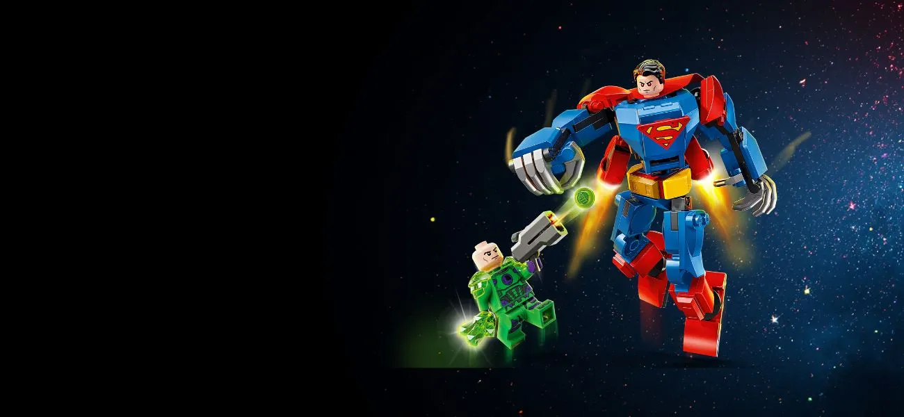 Superman Mech LEGO Building Set Banner